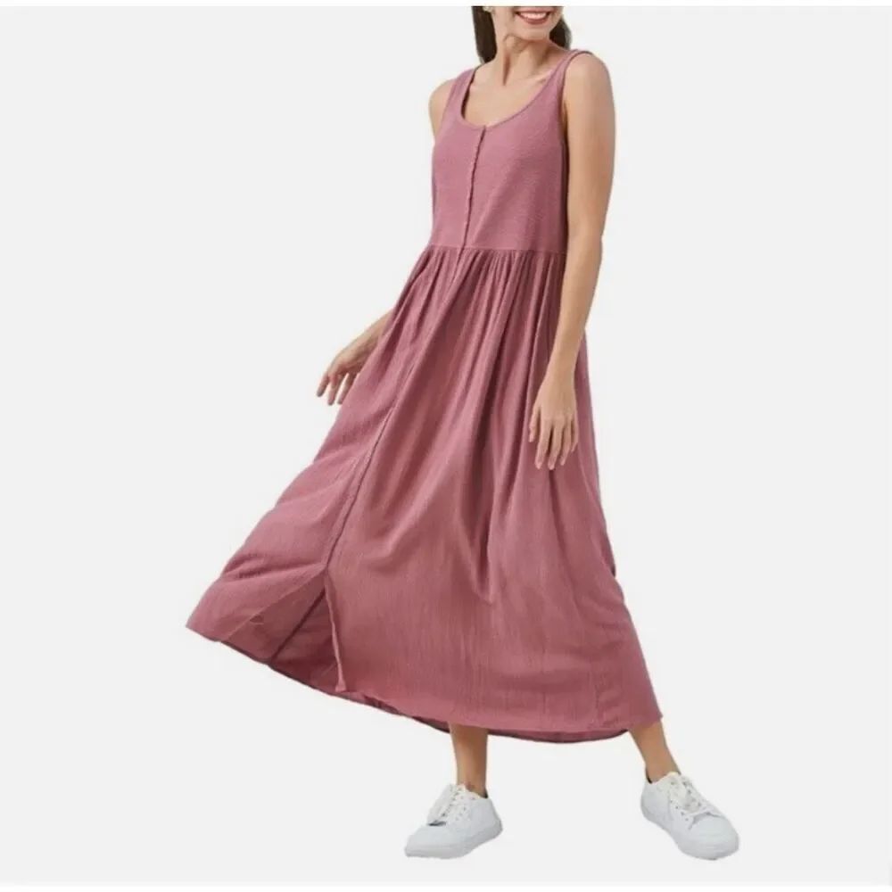 Frye cotton blend Maeve color Button Front Midi Dress Size S